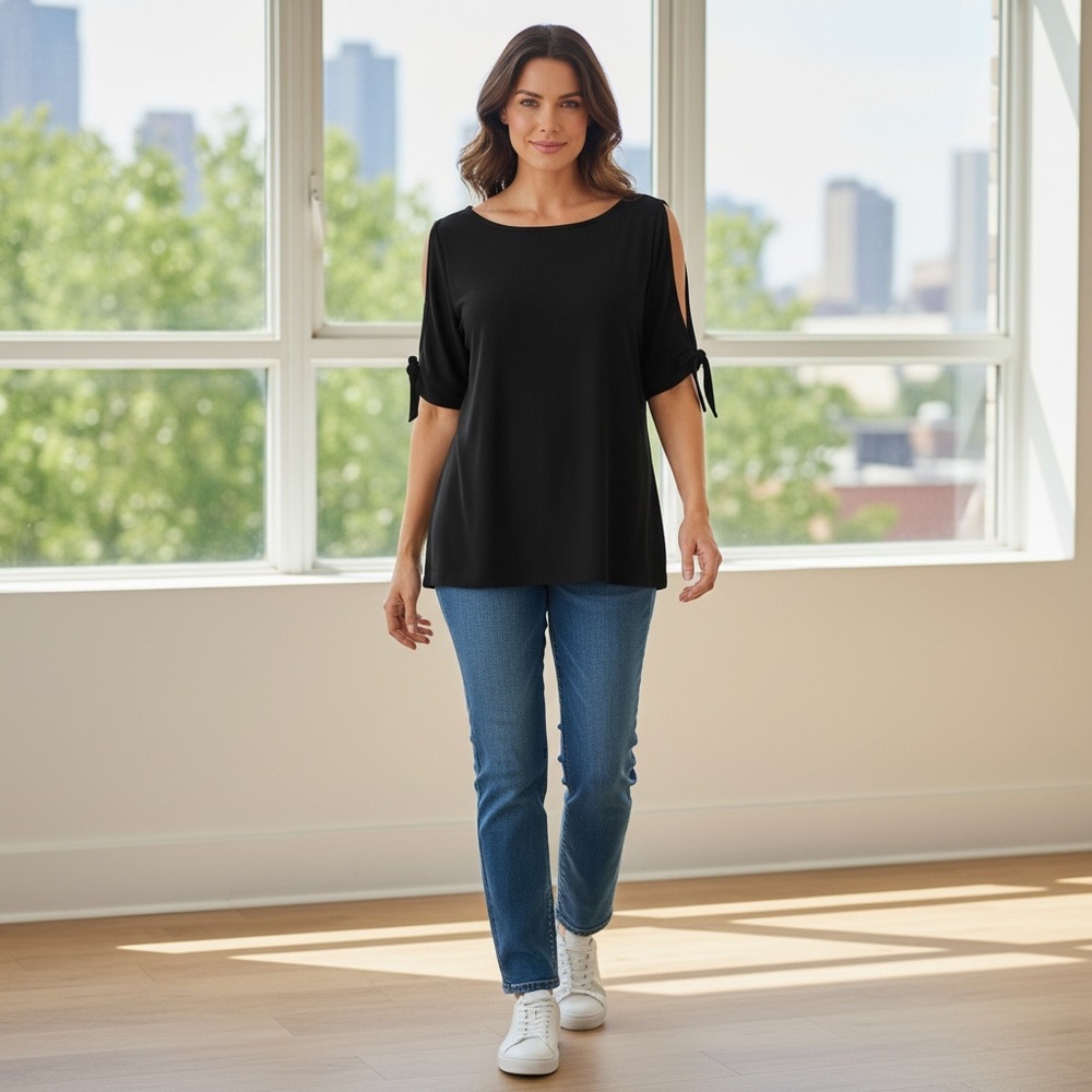 Ann Taylor Cold Shoulder Blouse